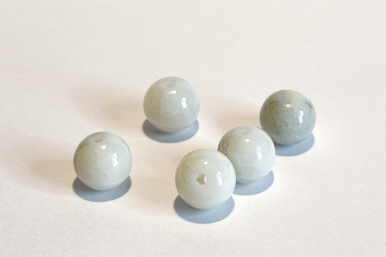 Намистини для біжутерії 10 мм круглі скляні 1 шт