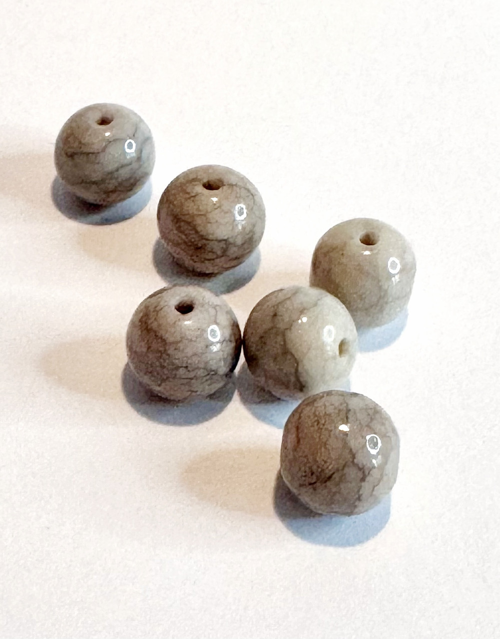 Намистини для біжутерії 10 мм круглі скляні 1 шт Бусины для бижутерии стекло