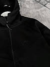 Костюм спортивний чоловічий чорний весна-осінь з капюшоном Nike (Найк), фото 3