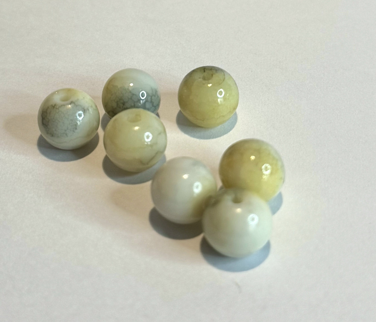 Намистини для біжутерії 10 мм круглі скляні 1 шт