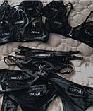 Спокусливий комплект білизни із сіточки з різними написами, фото 2