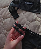 Спокусливий комплект білизни із сіточки з різними написами, фото 3