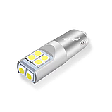 Світлодіодні LED лампи T4W BA9s 12-24v з обманкою CANBUS білого кольору, фото 3