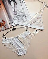 Спокусливий комплект білизни із сіточки та мережива
