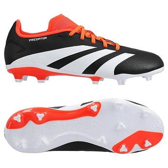 Футбольні бутси Adidas Predator 24 League Firm Ground Performance IG7748, Чорний, Розмір (EU) — 31.5