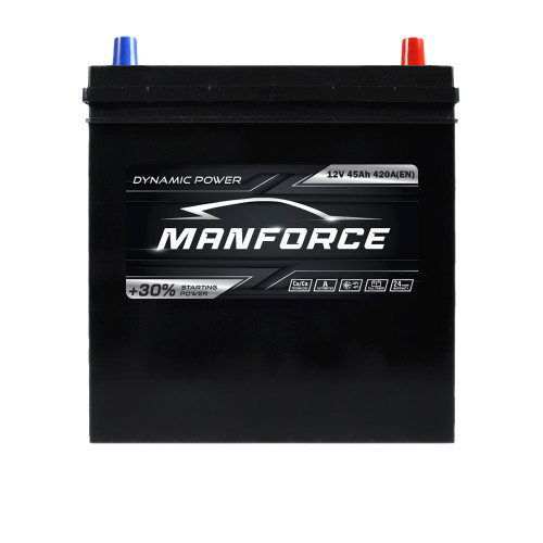 Автомобільний акумулятор MANFORСE Asia 55Ah 420A R+ SMF (NS60) B01 тонк.кл.