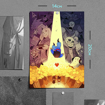 "Андертейл / Undertale" плакат (постер) розміром А5 (14х20см)