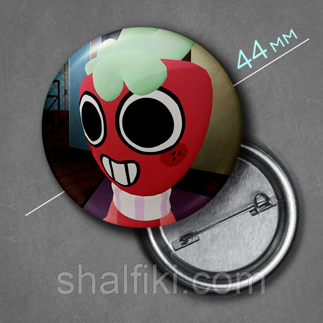 "Спраут (У Світі Денді / Dendys World)" значок круглий на булавці Ø44 мм, фото 1