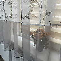 Елегантна тюль в дитячу, спальню на кухню №410 сірий, фото 4