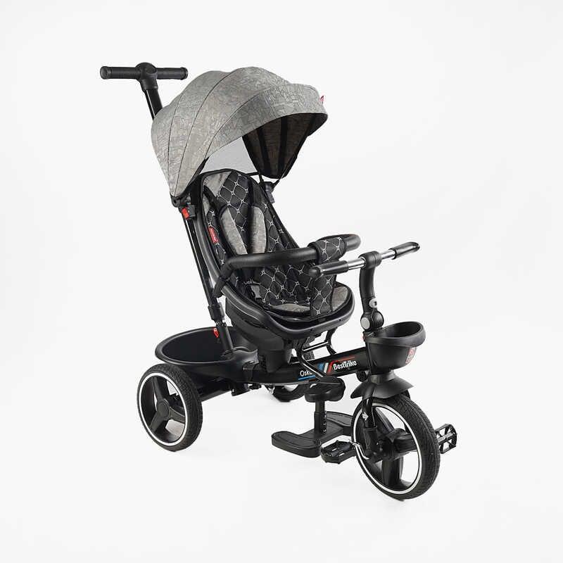 Дитячий триколісний велосипед із батьківською ручкою BestTrike "Oscar" 6390 — 18-698, поворотне сидіння, фото 1