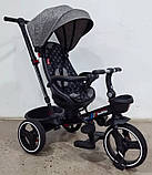 Дитячий триколісний велосипед із батьківською ручкою BestTrike "Oscar" 6390 — 18-698, поворотне сидіння, фото 2