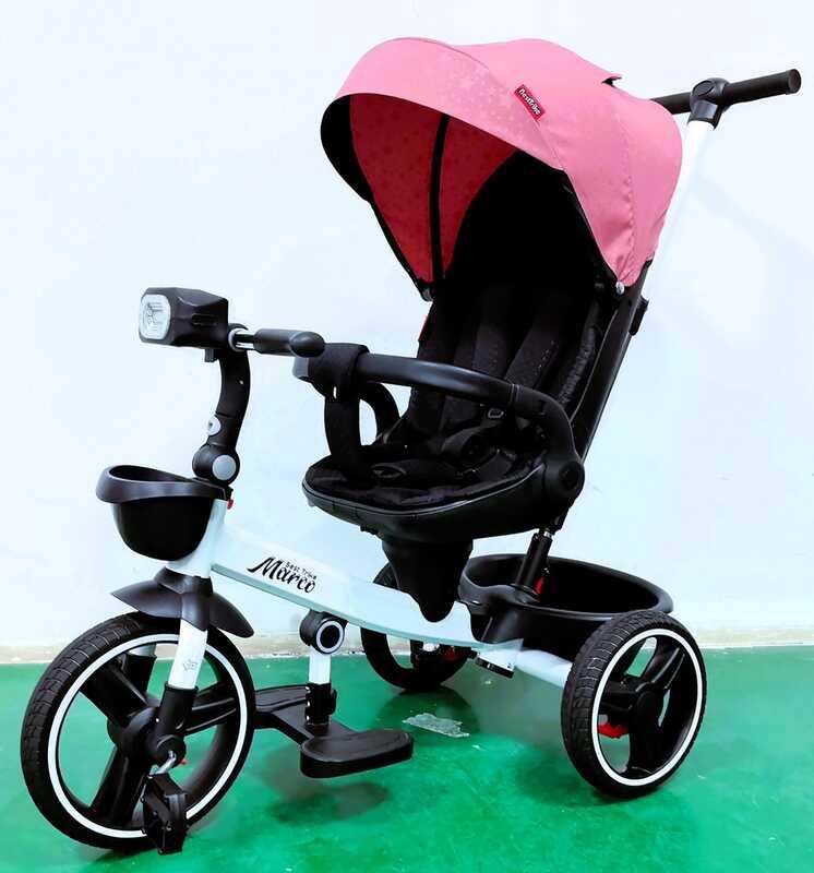 Дитячий триколісний велосипед з батьківською ручкою BestTrike Marco 9155 / 345-62, поворотне сидіння, фото 1