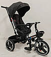 Дитячий триколісний велосипед з батьківською ручкою BestTrike "Oscar" 6390 — 26-302, поворотне сидіння,, фото 2