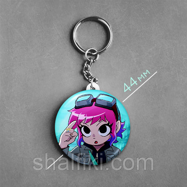 "Рамона (Скот Пілігрим проти всіх / Scott Pilgrim vs. the World)" брелок круглий Ø44 мм, фото 1