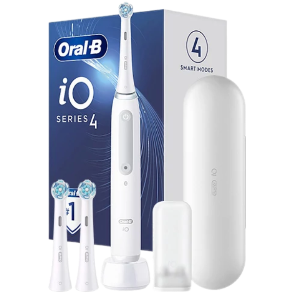 Електрична зубна щітка Oral-B iO 4 (iOG4.1A6.0) White з Bluetooth (3 нас.) (Футляр)
