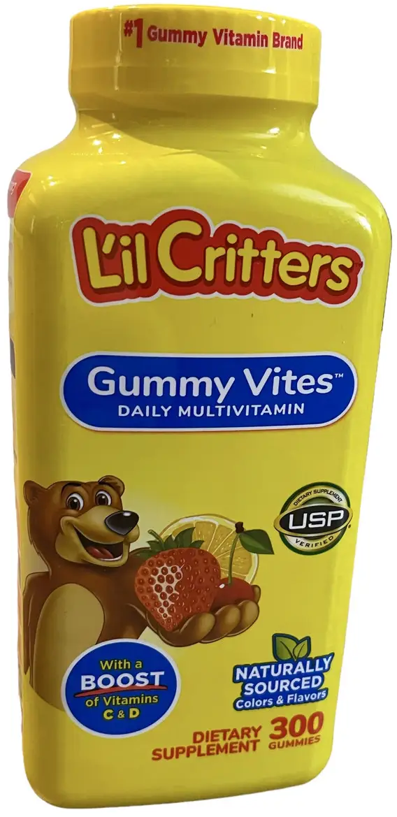 L'il Critters Gummy Vites Вітаміни для дітей 300 Мармеладних Ведмедиків