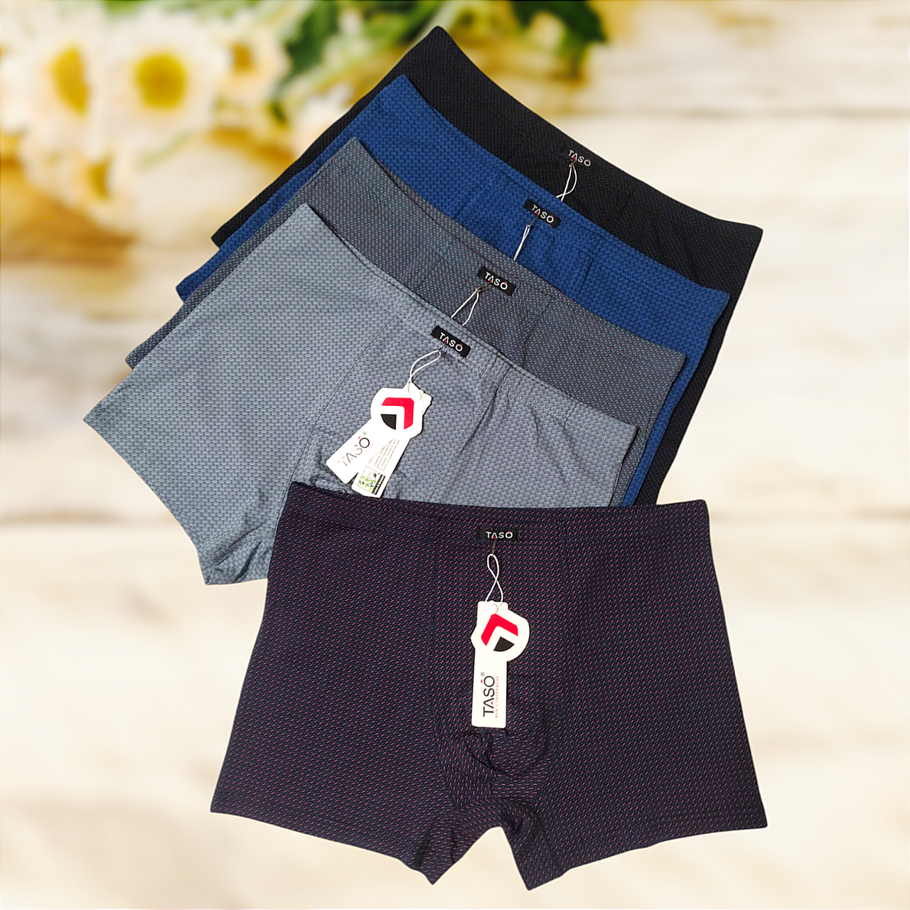 Чоловічі труси боксери Taso бавовна+бамбук 1 шт Розмір XL XXL 3XL 4XL, фото 1