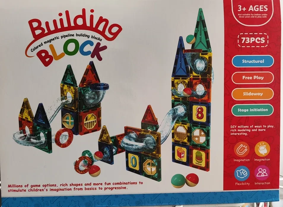 Магнітний конструктор YD2326F з кульками 73 деталі Building block швидка відправка