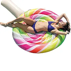 Пляжний надувний матрац Intex 58753 «Леденець», серія «Десерт», 208 х 135 см