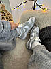 Жіночі чоловічі кросівки Nike SB Dunk Low Retro Gray White кеди Найк СБ Данк Лоу сірі низькі шкіряні весна осінь, фото 10