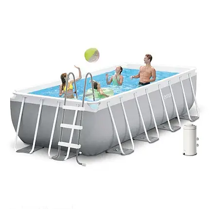 Каркасний басейн Intex 26788-4, 400 x 200 x 100 см (2006 л/год, драбина, тент, підстилка), фото 1