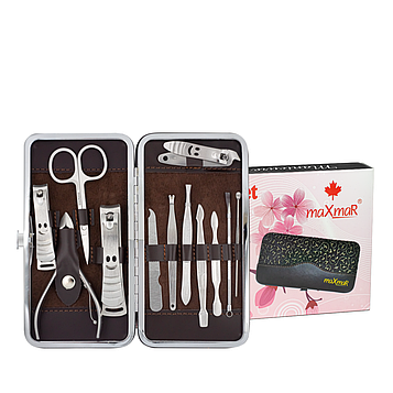 Набір для манікюру і педикюру maXmaR з 12 інструментів МЅ-12