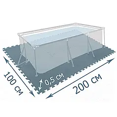 Універсальна теплоізоляційна мат-підстилка під басейн Intex 29084, ▭ 200 х 100 см