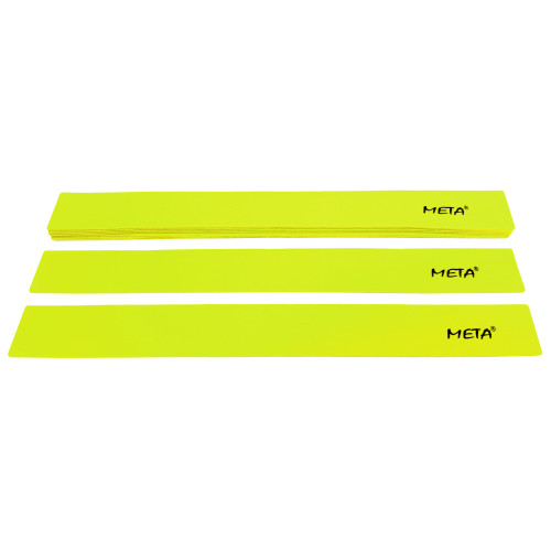 Набір плоских прямих фішок-маркерів Meta Flat Line Marker Set of 10 лимон Уні 5,5х50 см