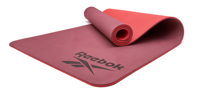 Двосторонній килимок для йоги Reebok Double Sided Yoga Mat червоний Уні 176 х 61 х 0,6 см