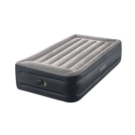 Intex 64132 надувне ліжко Deluxe Pillow Rest Raised Bed (191х99х42 см) з вбудованим електронасосом, фото 1