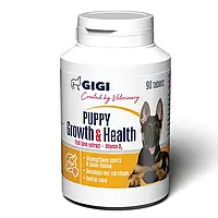 Вітаміни для цуценят GiGi PUPPY Growth & Health N90 (tab) / ПАППІ Гроу & Хелс N90 (табл.)