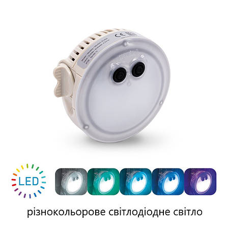 Настінна лампа Intex 28503, підсвічування для джакузі. Працює від батарейок 3 шт «ААА», фото 1