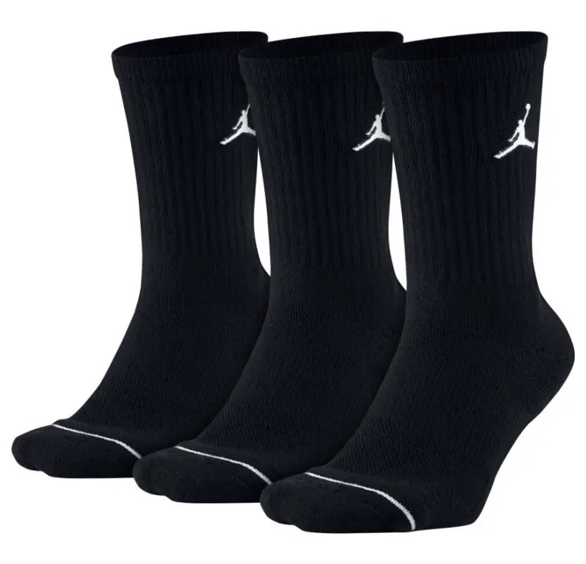 Шкарпетки NIKE U J ED CUSH POLY CREW 3PR 144 чорний Уні XL, фото 1