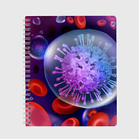 Блокнот А5 «Лейкоцити та карта»