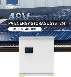 Акумуляторна батарея Blue Carbon BCT-V-48-100 | Літієва (LiFePO4), 48V/100Ah/5.12kWh, для Сонячних Систем і ДБЖ