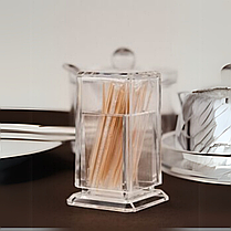 Підставки для зубочисток акрил Підставка під зубочистки 7.5х3.8 см Підставка під зубочистки, фото 2