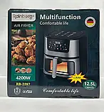 Кухонний аерогриль Rainberg RB-2287 12.5 л, 4200 Вт, потужний аерогриль, мультипічка, багатофункціональний аерог, фото 9