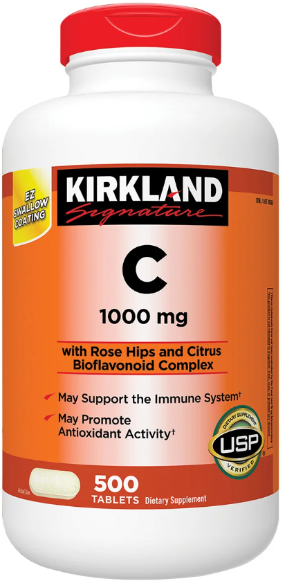 Kirkland Вітамін C 1000 мг, 500 жувальних таблеток