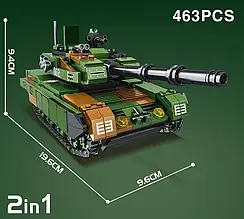 Конструктор-танк Leopard battle tank 2 в 1 (463 деталі) арт. 9010 топ