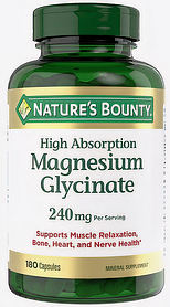 Nature's Bounty Гліцинат Магнію 240 мг, 180 капсул (Заспокійливе)