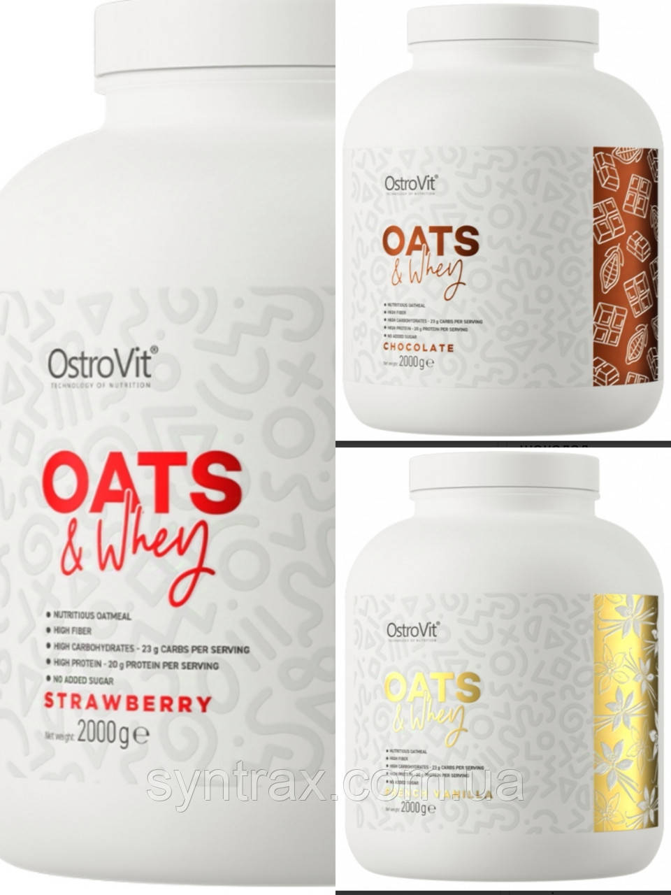 Ostrovit Oats & Whey 2000g , гейнер і протеїн