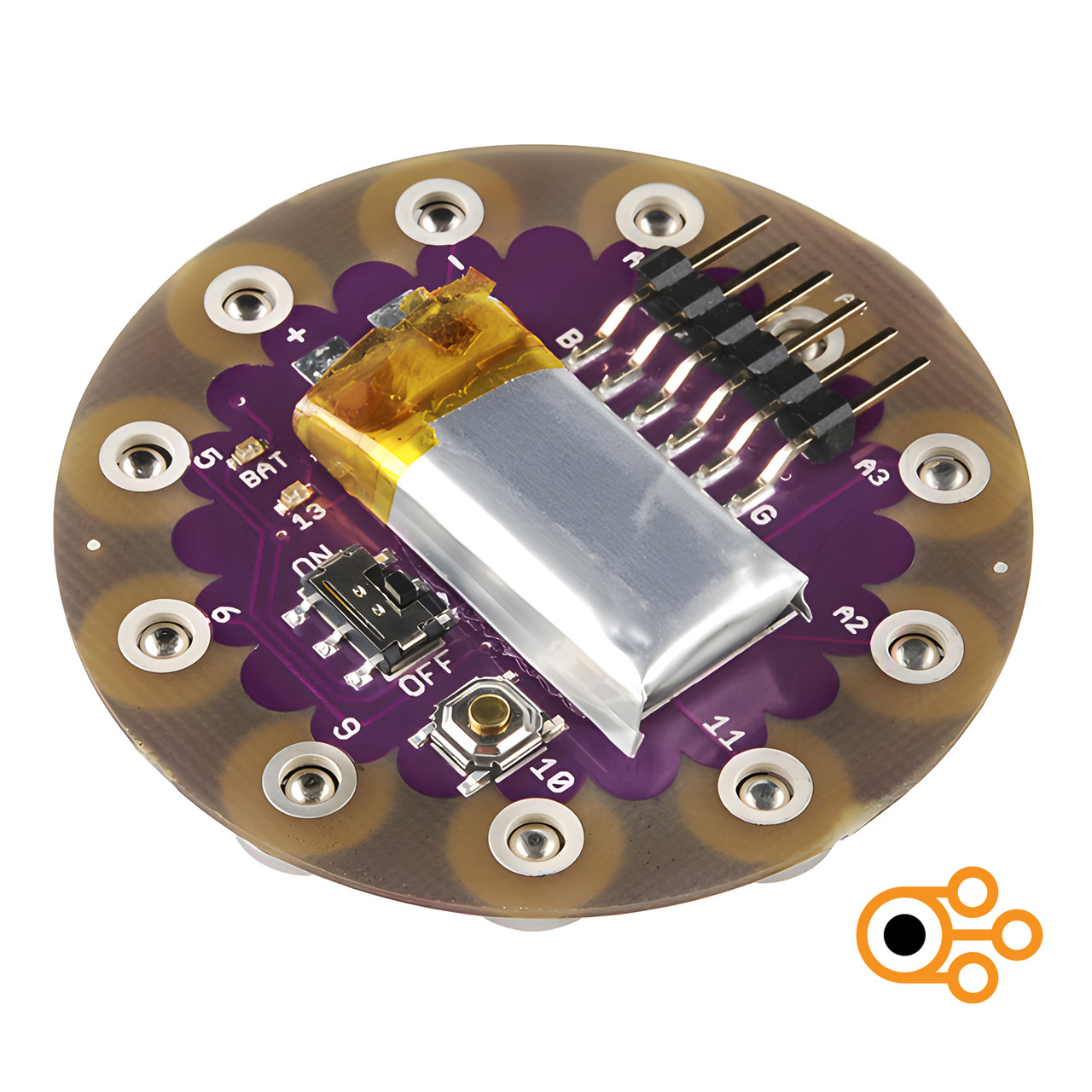 Контролер SparkFun LilyPad Arduino Simple Snap (ATmega328P)