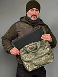 Тактична сумка для ноутбука / піксель, фото 3