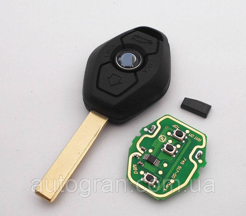 Ключа BMW ромб з платою HU92 315/433Mhz ID44