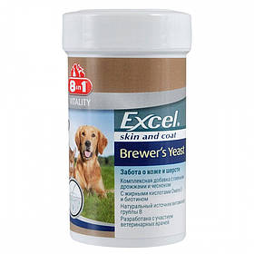 Вітаміни для собак і котів для шерсті та шкіри Excel Brewers Yeast Бреверс Пивні дріжджі (ціна за 1 табл)