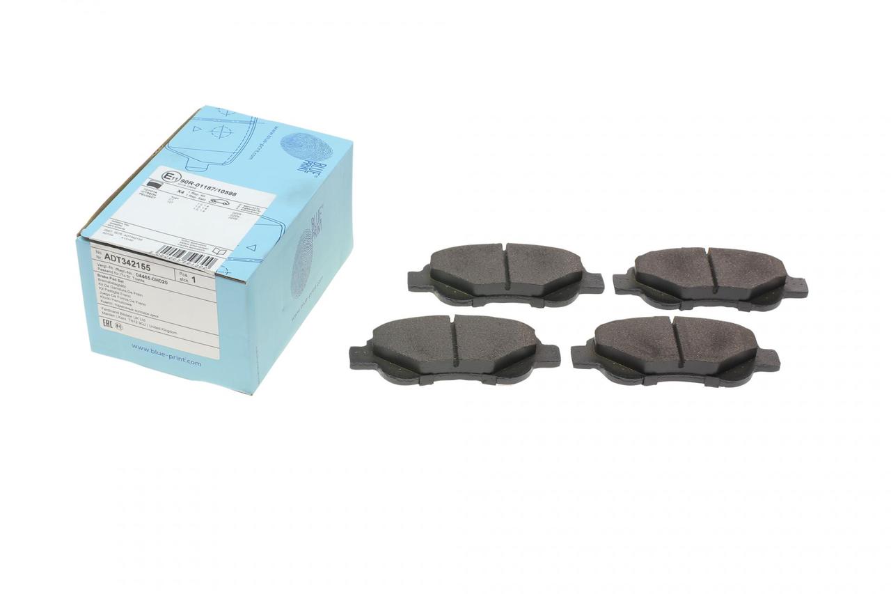 Колодки гальмівні передні Citroen С1 Peugeot 107 Toyota Aygo 05- (Blue Print ADT342155)