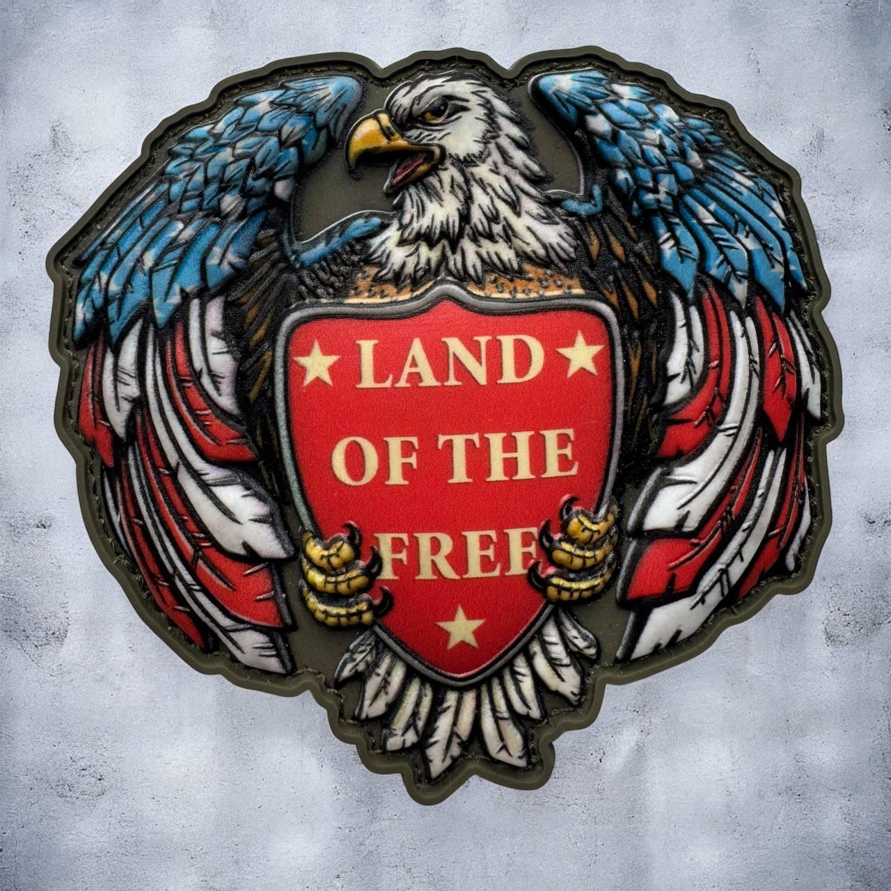 Нарукавний шеврон американський орел на липучці 3D пвх