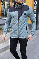 Спортивна чоловіча ветровка Jordan блакитного кольору тепла Стильна Джордан ветровка