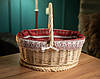 Чохол для великодного кошика з накидкою та бантом., фото 10