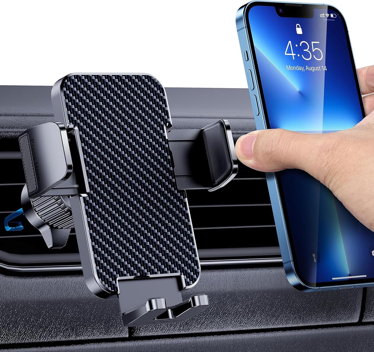 Кріплення для телефону в автомобіль B-01. Підставка для телефону Hands Free для вентиляційного отвору автомобіля